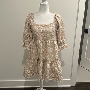 NWT Lizard Thicket Puff Sleeve Dress Sz L